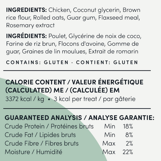 Crumps' Naturals Dog Mini Trainers Semi-Moist Chicken 132g