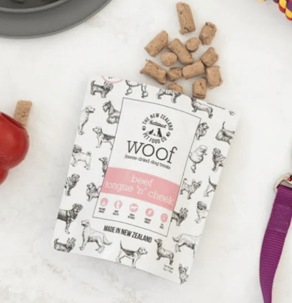 NZ Natural Woof Freeze-dried Beef Tongue 'n' Cheek 50g