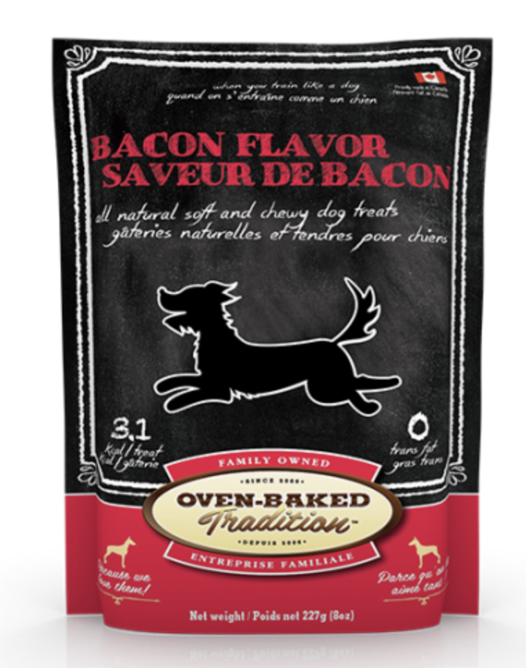 Load image into Gallery viewer, Oven-Baked Tradition Dog GF Treat Bacon 8 oz
