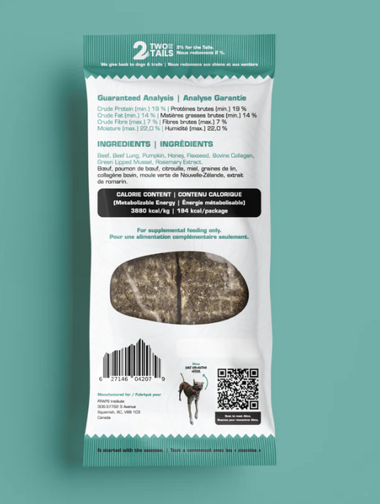Fraps Backcountry Beef Breakable Dog Treat Bar 50g