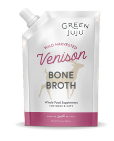 Green Juju Venison Frozen Bone Broth for Dogs & Cats