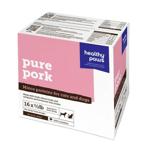 Healthy Paws Pure Pork & Organ Mince Patties 8lb