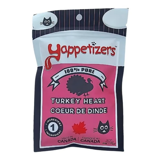 Yappetizers Turkey Heart Cat Treat 20g