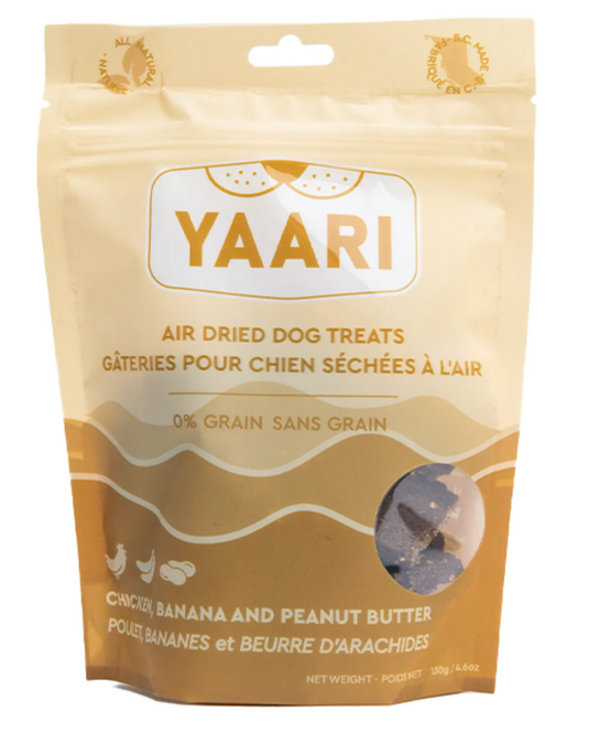 Yaari Air Dried Chicken Banana & Peanut Butter Dog Treats 130g