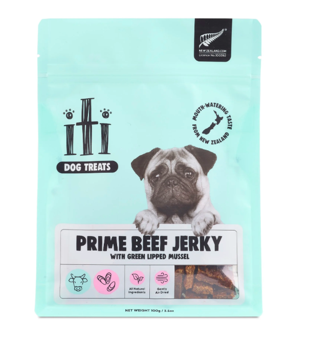 Load image into Gallery viewer, Iti Prime Beef Jerky with Green Lipped Mussel - Discover Dogs
