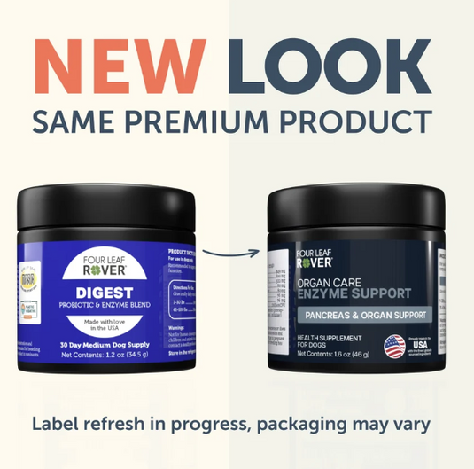 Four Leaf Rover Organ Care - Digestive Enzymes And Probiotics For Dogs