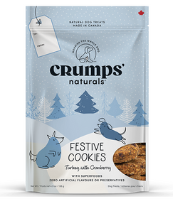 Crumps Dog Holiday Festive Cookies Turkey with Cranberry 270g