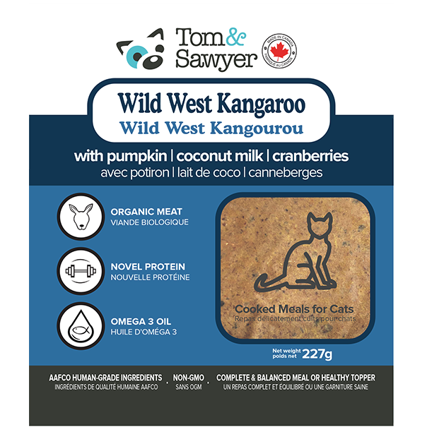 Load image into Gallery viewer, Tom &amp; Sawyer Cat Gently Cooked Wild West Kangaroo 227g
