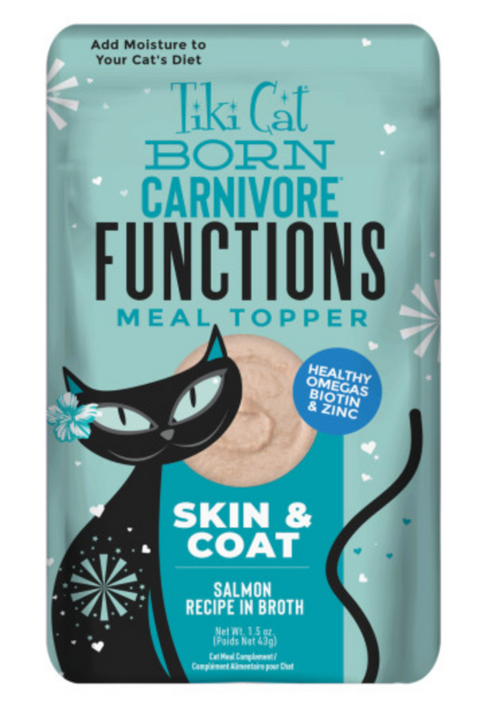 Tiki Cat Born Carnivore Functional Topper Skin & Coat 1.5oz