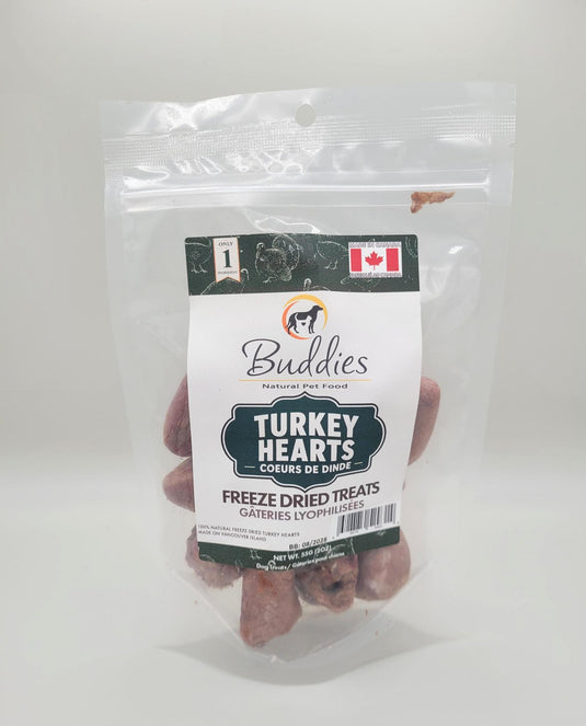 Buddies Freeze Dried Turkey Hearts 55g