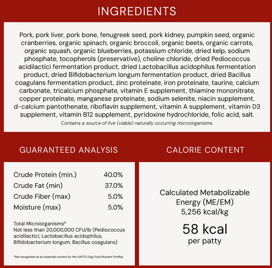 Stella & Chewy's Dog Freeze-Dried Purely Pork Patties