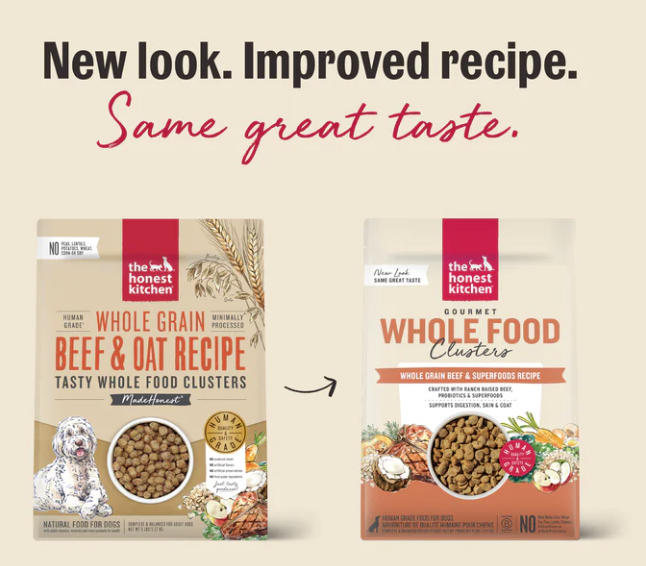 Load image into Gallery viewer, Honest Kitchen Whole Grain Beef &amp; Oat Whole Food Clusters
