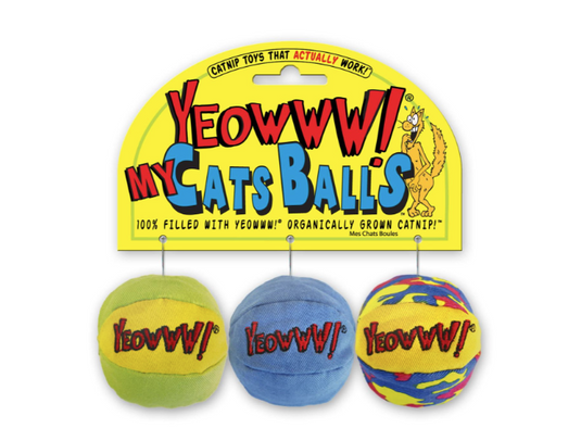 Yeowww! Catnip My Cats Balls 3-Pack