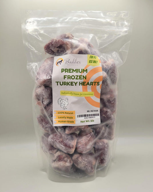Buddies Frozen Turkey Hearts 2lb Bag