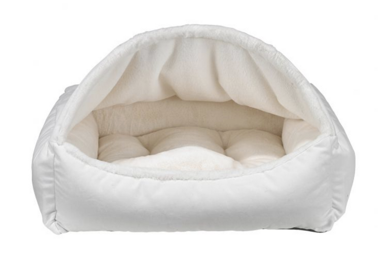 Load image into Gallery viewer, Bowsers Canopy Bed Winter White Faux Fur
