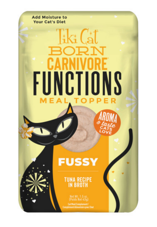 Tiki Cat Born Carnivore Functional Topper Fussy 1.5oz