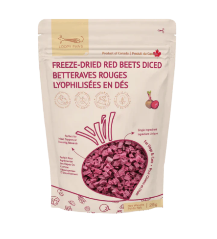 Loopy Paws Freeze-Dried Fruity Crunchy Red Beets 25g
