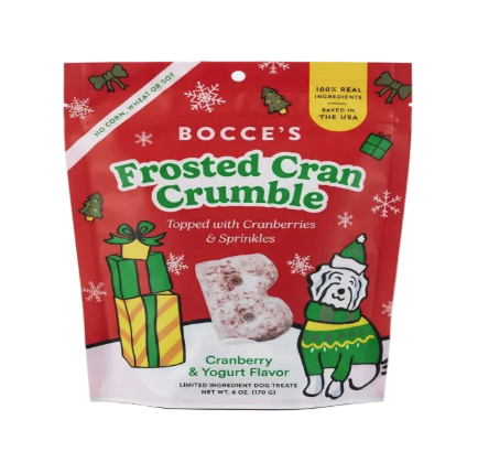 Load image into Gallery viewer, Bocce's Bakery Frosted Cran Crumble 6oz
