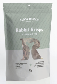 Rawbone Pet Food Co Rabbit Krisps 75g