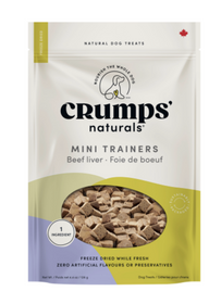 Crumps Mini Trainers Freeze Dried Beef Liver 126g - Discover Dogs