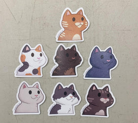 Cat Stickers by Sam Assorted