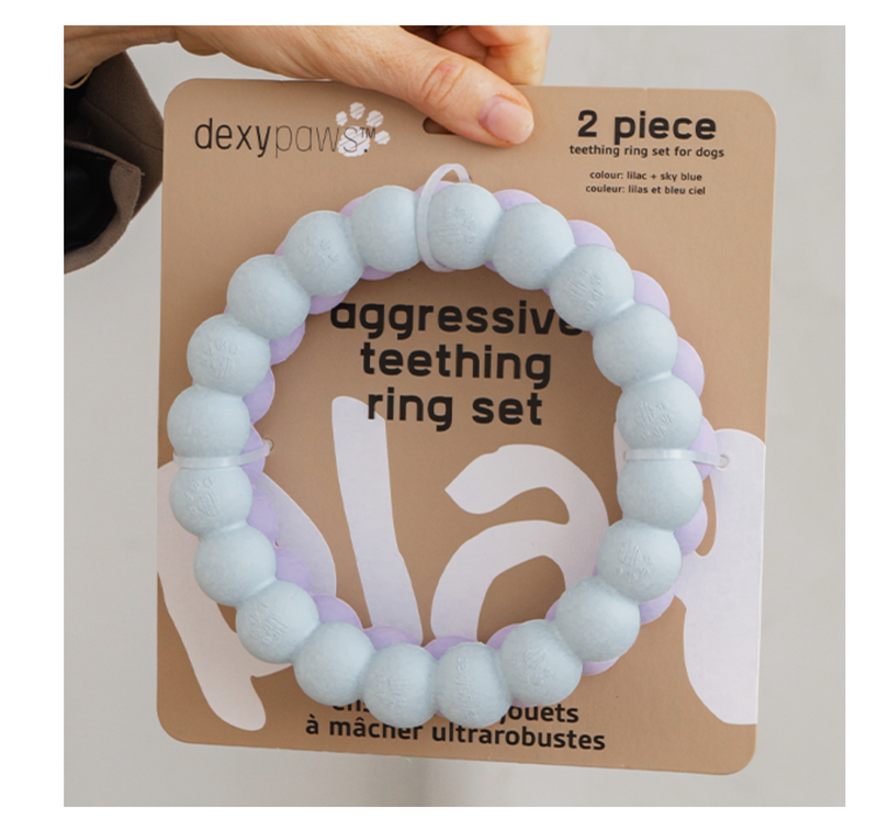 Load image into Gallery viewer, Dexypaws Dog Aggressive Chew Teething Ring
