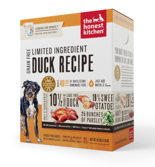 Honest Kitchen Dehydrated GF LID Duck & Sweet Potato 10
