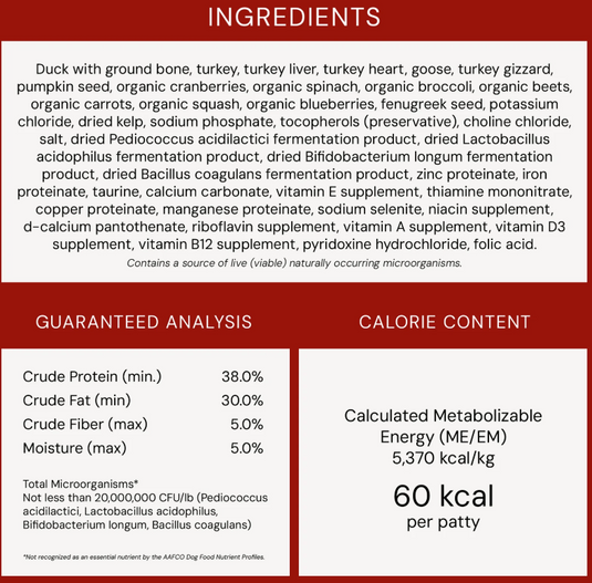 Stella & Chewy's Dog Freeze-Dried Duck Duck Goose Patties 14 oz