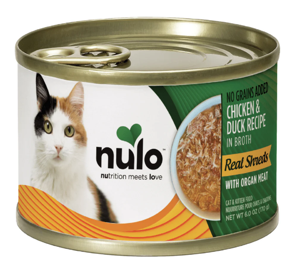Load image into Gallery viewer, Nulo Cat Shredded Chicken &amp; Duck with Organ Meats 6oz
