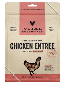 Vital Essentials Freeze Dried Chicken Entree Mini Nibs 14 oz