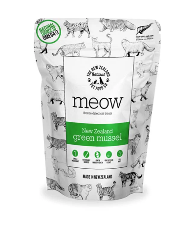 NZ Natural Meow Green Lipped Mussels Treat 50g - Discover Dogs