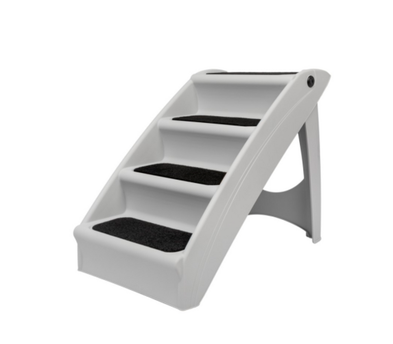 Load image into Gallery viewer, CozyUp Folding Pet Steps 20&quot; Grey
