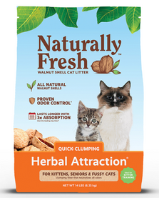 Naturally Fresh Walnut Shell Quick-Clumping Herbal Attraction Litter