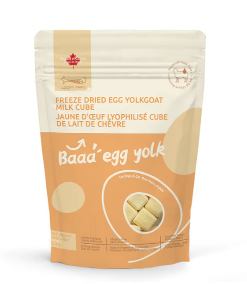 Loopy Paws Freeze Dried Goat Milk Cube Baaa Egg Yolk 15g