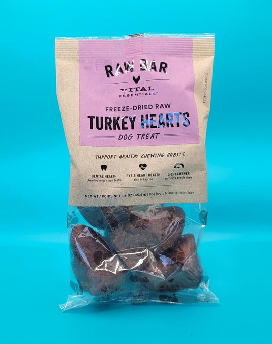Vital Essentials Freeze-Dried Raw Turkey Hearts 1.6oz