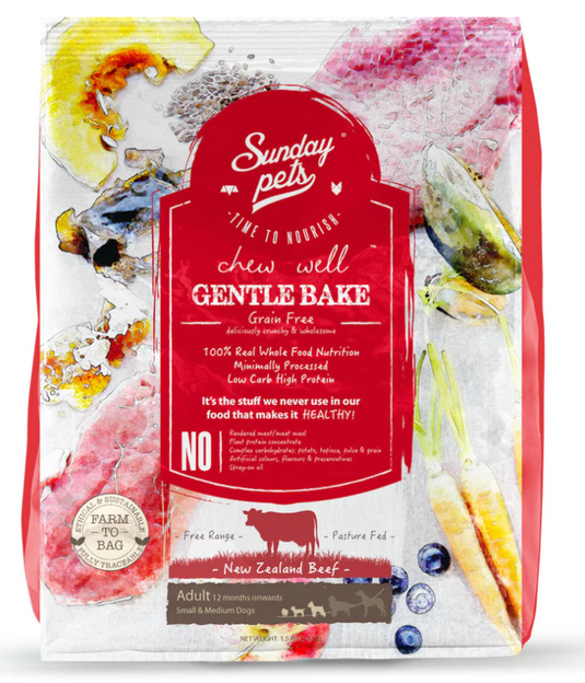 Sunday Pets Gently Baked GF Beef 1.3kg