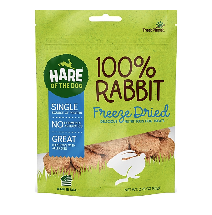 Load image into Gallery viewer, Hare of the Dog 100% Rabbit Freeze Dried Dog Treats 63g
