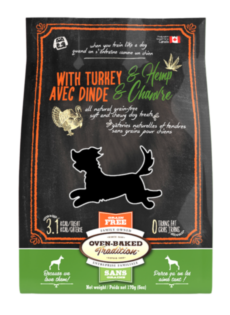 Load image into Gallery viewer, Oven-Baked Tradition Dog GF Treat Turkey &amp; Hemp 6 oz
