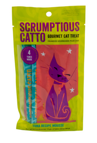 Scrumptious Catto Tuna Mousse Tubes 4pk
