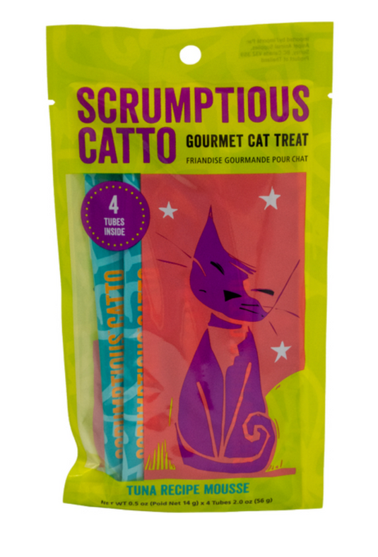 Scrumptious Catto Tuna Mousse Tubes 4pk