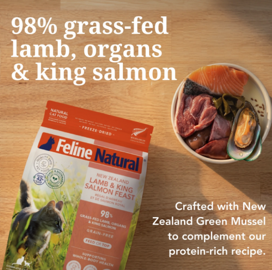 Feline Natural Freeze-Dried Lamb & Salmon - Discover Dogs