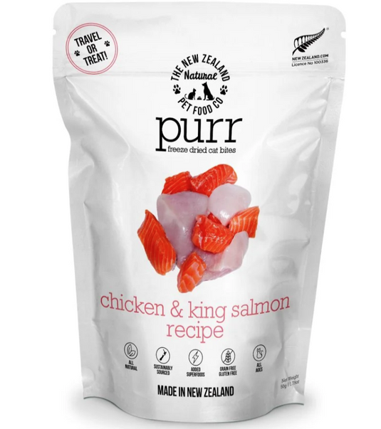 NZ Natural Purr (Meow) Freeze-Dried Chicken & Salmon 280g