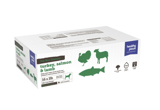 Healthy Paws Big Box Dinner Variety Turkey/Salmon/Lamb