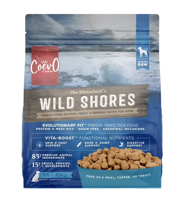 Load image into Gallery viewer, Coevo Dog Freeze-Dried Raw Wild Shores 454g
