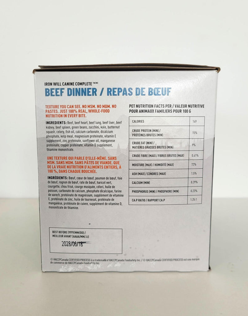 Load image into Gallery viewer, Iron Will Raw Complete Beef Single Protein 6lb
