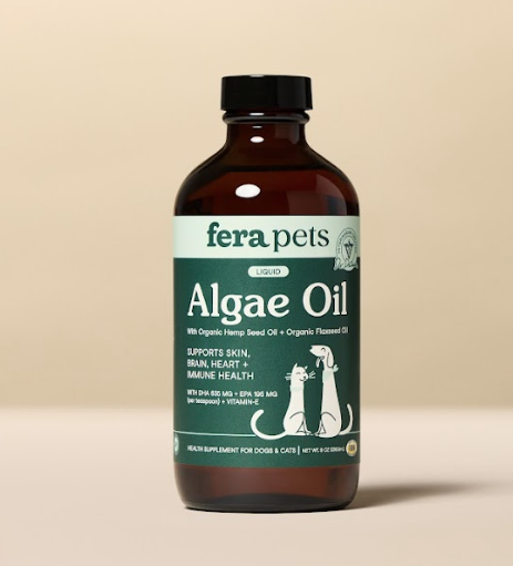 Fera Pet Organics Vegan Omega 3s Algae Oil for Dogs & Cats