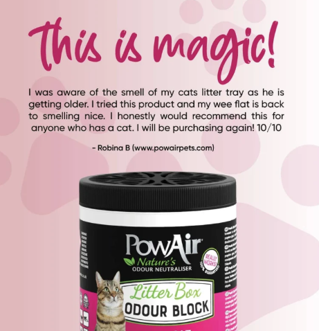 PowAir Odour Block Litter Box 170g
