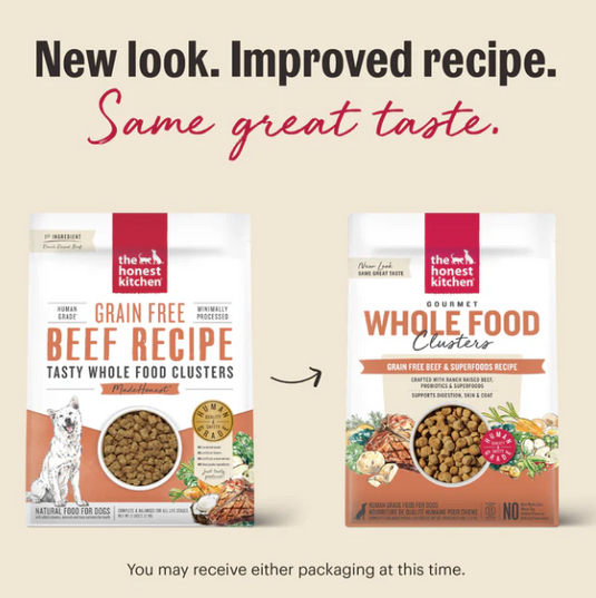 Honest Kitchen Grain Free Beef Whole Food Clusters