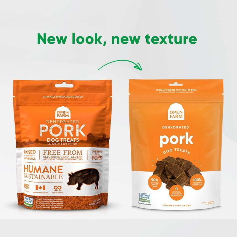 Load image into Gallery viewer, Open Farm Dehydrated Pork Treats 4.5oz
