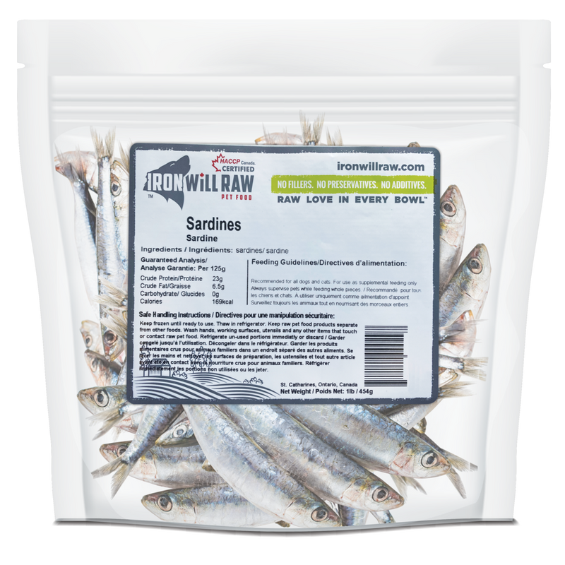 Load image into Gallery viewer, Iron Will Raw Frozen Sardines 1lb
